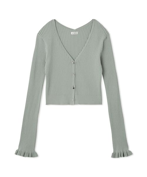 Amazon | [リリーブラウン] フリルスリーブカーディガン