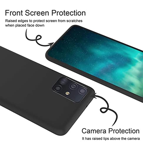 Image of Mobile Back Cover Case for Oppo F19 Pro Plus (Silicone Case|CameraProtection|Black SC1510)