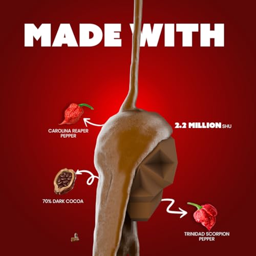 Image of JOLOCHIP Hottest Chocolate Challenge Pack of 2 |Extreme Spicy Chocolate Bar, 2.2 Million Scoville Heat Units, 10 Grams each, (Pack of 2)