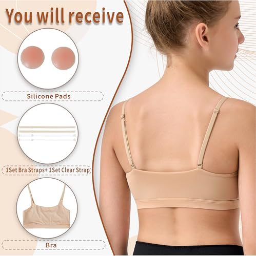 Dance Gymnastic Ballet Sport Bras for Girls Seamless Nude Training Sport Underwear Bra for Children Teens2