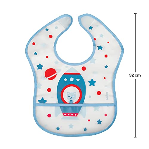 BUBA Babador Com Bolso Fogute Azul, Azul
