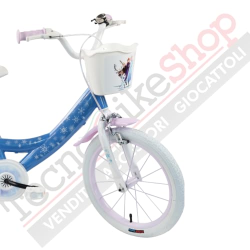 TECNOBIKE SHOP - VENDITA ACCESSORI GIOCATTOLI Vélo Enfant Fille Vélo Denver Albri Frozen - Taille 16 pouces – vue 3