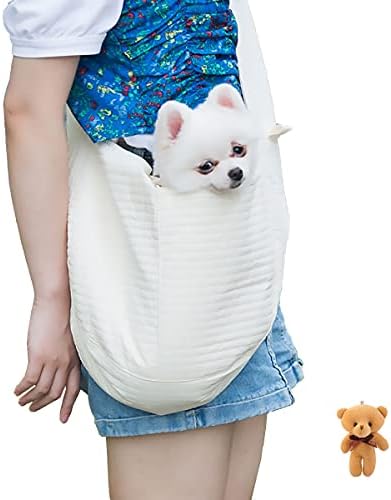 Dakseng pet cat Carrier Dog Sling Carriers for Small Medium Dogs and Big Cats with Adjustable Strap Breathable Mesh Dog Travel Bag (Large)
