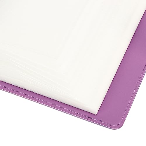 Álbum de Fotos de 256 Bolsos, álbum de Fotos Roxo de Couro PU de 3 Polegadas para Fujifilm Instax Mi