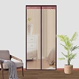 Fliegengitter-Magnetverschluss, 75 x 250 cm (Breite x Höhe), selbstschließendes Moskitonetz mit...