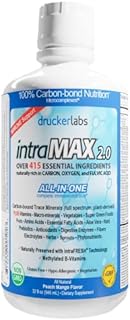 DRUCKER Labs - IntraMAX 2.0 - Organic Liquid Trace Minerals, Multivitamin and Multi-Nutritional Dietary Supplement (32 Ounces / 946 Milliliters, Peach Mango Flavor)