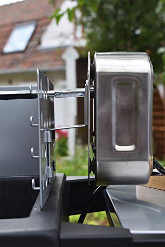 Cook in Garden ac084 Motor Drehspieß Elektrische Edelstahl 20,5 x 11,5 x 10 cm