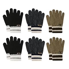 6 Pairs-2 Black/2 Dark Khaki/2 Dark Gray