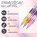12 Color Nail Art Pens Set - Graffiti Dotting Pen + Painting Liner Brush, All-in-One Nail Polish Art Kit for DIY Manicure & Beauty Adorn Drawing Tools