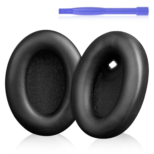 Coussinets WH-1000XM4 de rechange en cuir protéiné et mousse à mémoire