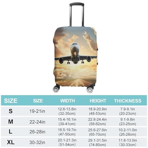 Carry on Luggage Cover Airplane Suitcase Covers for Luggages Tsa Approved Travel Luggage Sleeve Protector Elastic Suitcase Protector Anti-Scratch Washable Fits 19-30 Inch Case -XL2