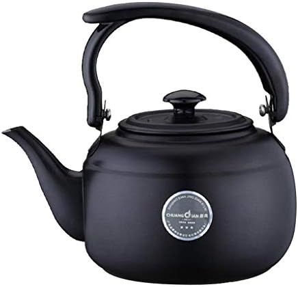 SM SunniMix Tea Kettle Stainless Steel Teapot Metal Teakettle for Stovetop Induction Stove Top Heat Water Tea Pot, for Home Kitchen Hotel Restaurant Cafe, Black, as described