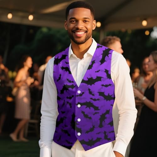 Men's Formal Suit Vest with Pockets Slim Fit V-Ncek 4 Buttons Business Waistcoat Vest for Tuxedo Wedding Prom Party4