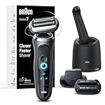 Braun Electric Shaver for Men, Series 7 7185cc, Waterproof, Wet & Dry Shave, Shaving Kit with SmartCare Center and Beard Trimmer, 3 Shave Modes, 60 Minute Battery Runtime, 10 Piece Set