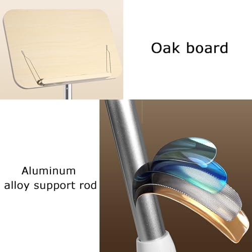 Support de livre réglable pour la lecture et la musique - Supporte jusqu'à 25 kg, idéal pour les manuels scolaires, les recettes, les partitions et plus encore, design ergonomique et confort