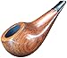 Produktbild Mnjin Elegante Tabakpfeife Handrohr Herren Business Casual gebogen Griff Typ Mahagoni Rohr 9 mm Filterrohr