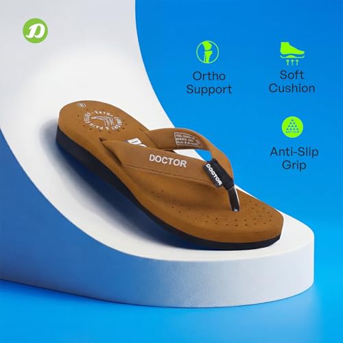Image of DOCTOR EXTRA SOFT Women's Ortho Care Orthopaedic and Diabetic Feel Good Super Comfort Dr Sliders /Flip-flops /House Slippers [OR-D-16]