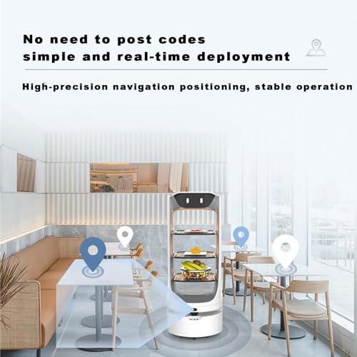 Robô inteligente de entrega automática de alimentos com prevenção automática de obstáculos, chamada