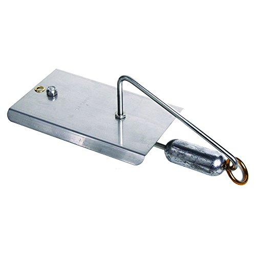 Sea Striker Planers | Fishing Planer with Stainless Steel Blade with Large Brass Ring, Silver