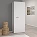 FORTE NET106 Schrank 70 180, Mehrzweckschrank Weiß, Staubsaugerschrank, Abstellraum, Drehtürenschrank, 2-türig mit Einlegeböden, 69 cm breit x 179 cm hoch x 35 cm tief