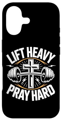 �N���X�`���� �؃g�� LIFT HEAVY PRAY HARD �\���� �M�� �W�� �X�}�z�P�[�X iPhone 17 �p