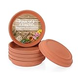 Superbe décor : Les soucoupes pour plantes en terre cuite ne sont pas seulement utiles pour le jardinage, elles sont aussi un merveilleux décor qui s'adapte à tous les styles de pots de fleurs d'intérieur et d'extérieur, à tous les lieux et à toutes les scènes, ce qui en fait un choix parfait pour vos amis et votre famille.