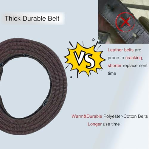 Double Grommets Belt for Men,Canvas Belt for Men and Women with Double Prong Thick Metal Buckle3