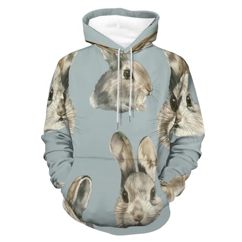 Sweat à capuche lapin contre le froid avec ce hoodie confortable S