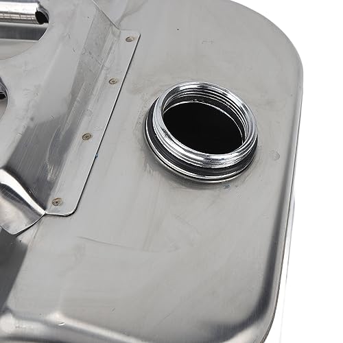 Lata de Gás de Aço Inoxidável 2,6 Galões 10L Tanque de Gasolina Líquido Prata Jarra de Gás Recipient