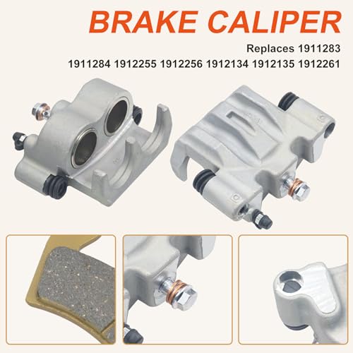 Image of 1911283 1911284 Front Left Right Brake Caliper for Polaris Ranger 900 800 500 EFI 1000 570 700 HST, RZR 800 900 1000 RS1, GEM GENERAL 1000 with Pads