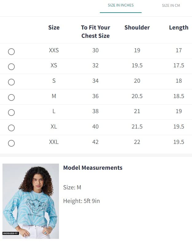 Image of The Souled Store|Official The Lion King: Ready to Rule Women and Girl Sweatshirts|Full Sleeve| Loose fit Graphic Printed| 60% Cotton 40% Polyester White and Blue Color Women Oversized Sweatshirts