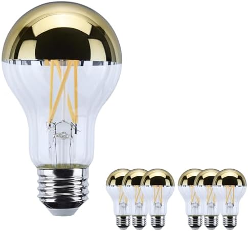 Satco LED A19 Lamp 12W 100W Equivalent 2700K Warm White 90+ CRI Gold Crown Medium Base 120V Dimmable – Part S12540 (6 Pack)