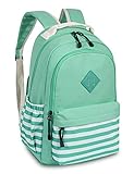 Leaper Canvas Backpack bag School Bookbags College Bags Daypack Water Blue