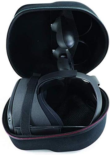 MASiKEN Carrying Case for VR Meta Quest 2 Headset,Controllers Carrying Case, VR Accessories Organizer, Enhance Protect in Travel (Black)