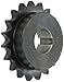 Browning H6019X 1 1/2 Finished Bore Roller Chain Sprocket, Single Strand, Steel, Hardened Teeth, 19 Teeth