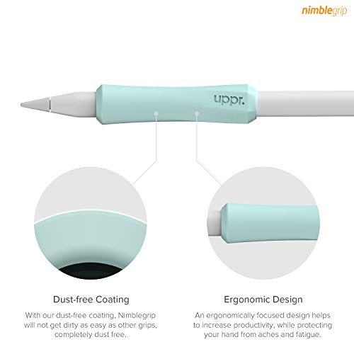 Uppercase Designs Nimblegrip Premium Silicone Ergonomic Grip Holder, Dual Sided Design, Compatible With Apple Pencil 1St Generation And Apple Pencil 2Nd Generation (1 Pack, Mint) #TOP3