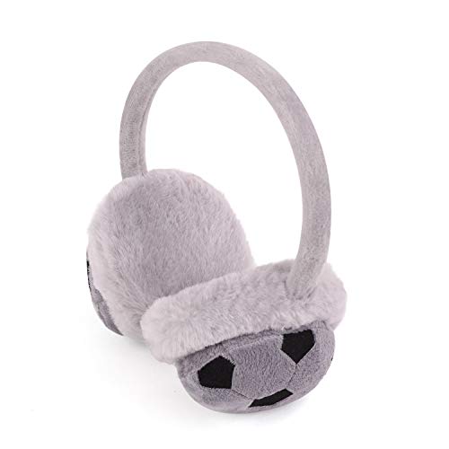 Kids Winter Windproof Furry Football Design Earmuffs Ski Cycling Ear Cover2