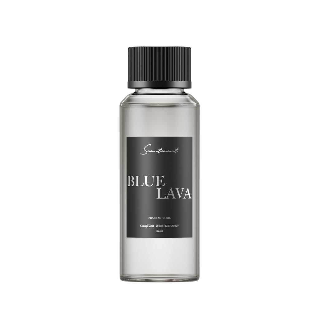 Scentiment Diffuser Oil - Blue Lava Designer Collection | Aromatherapy Home Fragrance | Luxurious Scent with Notes of Lime, Orange Zest, Cassis, Green