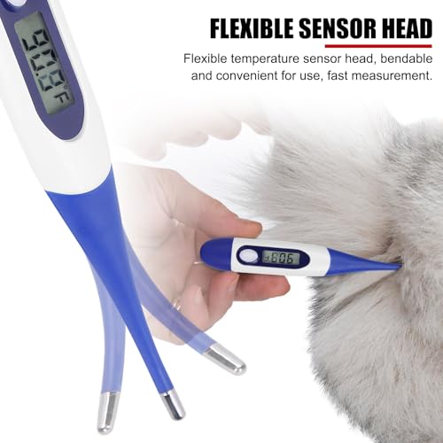 Livestock-Pet-Thermometer-with-LED-Display-Memory-FunctionFast-Digital-Veterinary-ThermometerFlexible-Probe-for-Temperature-Measurement-for-Dogs-Cats-Horse-Cattle-with-Battery Livestock Pet Thermometer with LED Display Memory FunctionFast Digital Veterinary ThermometerFlexible Probe for Temperature Measurement for Dogs Cats Horse Cattle with Battery