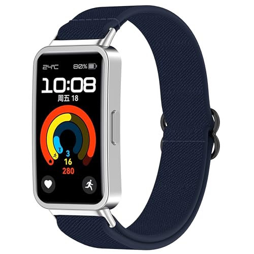 Correa compatible con Huawei Band 10 9 8 nylon respirable miniatura 3