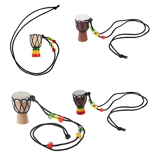 Youngy Djembe Percussion Pendant African Style Drummer Present Supplies for Children Boys Girls Starting Drum Supplies Djembe Pendant