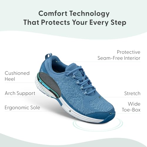 Image of Orthofeet Women's Orthopedic Stretch Knit Walking Sneaker