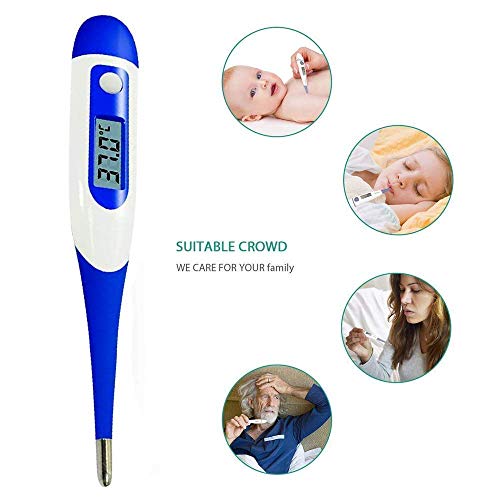 image for Merkisa Best LCD Digital Thermometer, Household Waterproof Oral Cavity