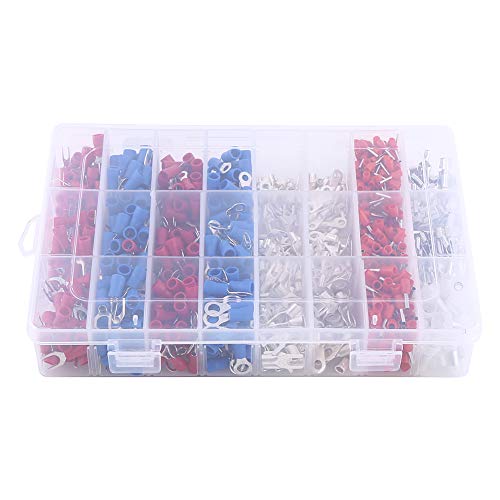 1000Pcs 24 Tipos Terminais Elétricos Cable Wire Crimp Terminals Kit Cord Pin End Fiação Conectores I