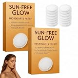 20 Parches Sun Free Glow Micro needle Patch Tanning, Tanning Patches, Parches Bronceadores, proporcionan un brillo natural y un efecto bronceador natural. Para todo tipo de piel, 2 cajas