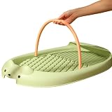 2 Pcs Pot pour Chien - Plateau de Pot Amovible pour Petits Chiens | Chien Salle de Bain réduire Fuite déversement Facile à Nettoyer Double Couche PP Construction pour la Maison, Le Bureau, la Generic