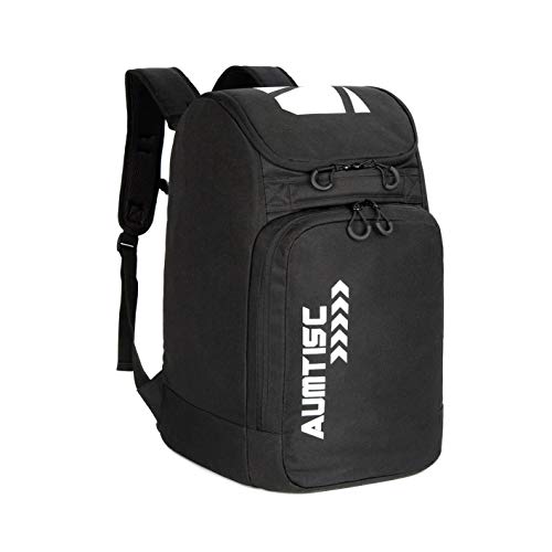 AUMTISC Bolsa y Mochila para Botas de esquí Botas de esquí y Snowboard Impermeables Bolsa de Viaje para Casco de esquí Gafas Guantes esquís Snowboard y Accesorios Negro