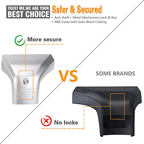 Autekcomma Silver Heavy Duty Roof Rack Crossbar Replacement For Toyota Highlander 2020-2023 Xle Limited Platinum,Anti Theft Mechanism Lock With Max 260 Lbs Loading Weight Crossbar(Sold As 1 Pair) #TOP2