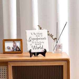LukieJac Grandparents Gifts from Grandkids Ceramic Plaque for Grandpa & Grandma Gift Ideas Home Decor, Thanksgiving, Christmas, New Year, Grandparents Day, Wedding Anniversary and Birthday Gifts LukieJac Grandparents Gifts from Grandkids Ceramic Plaque for Grandpa Grandma Gift Ideas Home Decor Thanksgiving Christmas New Year Grandparents Day Wedding Anniversary and Birthday Gifts
