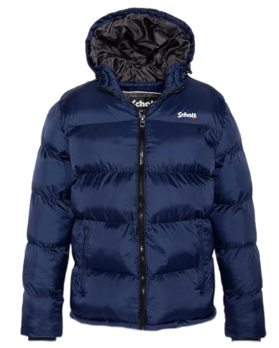 Schott NYC Mixte Idaho2 DOUDOUNE CAPUCHE ZIPPEE SCHOTT, ROYAL BLUE, M EU